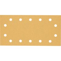 Bosch EXPERT C470 Punched Hook and Loop 1/2 Sanding Sheets 115mm x 230mm 80g Pack of 50