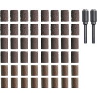 Dremel 50 Piece Assorted Sanding Bands and 6.4mm Mandrels Set