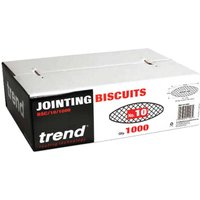 Trend Wood Jointing Biscuits Size 10 Pack of 1000 Trend Wood Jointing Biscuits Size 10 Pack of 1000