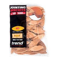 Trend Wood Jointing Biscuits Size 10 Pack of 100 Trend Wood Jointing Biscuits Size 10 Pack of 100