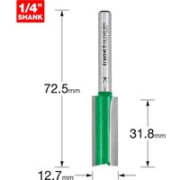 Trend CRAFTPRO Two Flute Straight Router Cutter