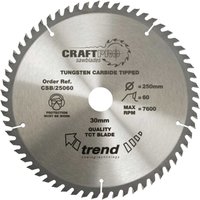 Trend CRAFTPRO Wood Cutting Saw Blade 350mm 64T 30mm Trend CRAFTPRO Wood Cutting Saw Blade 350mm 64T 30mm