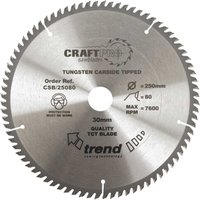 Trend CRAFTPRO Wood Cutting Saw Blade 315mm 72T 30mm Trend CRAFTPRO Wood Cutting Saw Blade 315mm 72T 30mm