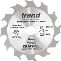 Trend CRAFTPRO Wood Cutting Cordless Saw Blade