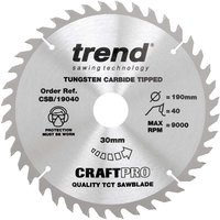 Trend CRAFTPRO Non Stick Wood Cutting Saw Blade