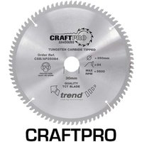 Trend CRAFTPRO Aluminium and Plastic Cutting Saw Blade 184mm 58T 30mm Trend CRAFTPRO Aluminium and Plastic Cutting Saw Blade 184mm 58T 30mm