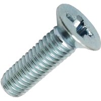 Machine Screw Pozi Countersunk Bright Zinc Plated M5 50mm Pack 100