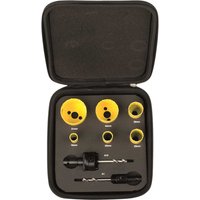 Starrett KFC06022 8 Piece Electricians Hole Saw Set
