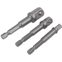 Draper 3 Piece 1/4" Hex to Square Drive Adaptor Set Draper 3 Piece 1/4" Hex to Square Drive Adaptor Set