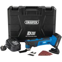 Draper D20 20v Cordless Oscillating Multi Tool 2 x 2ah Li-ion Charger Case Draper D20 20v Cordless Oscillating Multi Tool 2 x 2ah Li-ion Charger Case