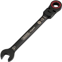 Draper 11MM FLEX HEAD RATCHET SPANNER 03917 HI-TORQ® Metric Flexible Head Ratchet Combination Spanners, Black