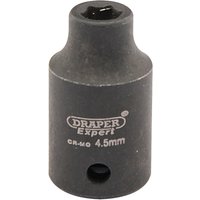 Draper Expert 1/4" Drive Hi Torq Hexagon Impact Socket Metric 1/4" 4.5mm Draper Expert 1/4" Drive Hi Torq Hexagon Impact Socket Metric 1/4" 4.5mm