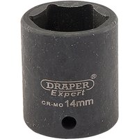 Draper Expert 1/4" Drive Hi Torq Hexagon Impact Socket Metric 1/4" 14mm Draper Expert 1/4" Drive Hi Torq Hexagon Impact Socket Metric 1/4" 14mm