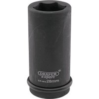 Draper Expert 3/4" Drive Deep Hexagon Impact Socket Metric 3/4" 28mm