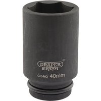 Draper Expert 3/4" Drive Deep Hexagon Impact Socket Metric 3/4" 40mm Draper Expert 3/4" Drive Deep Hexagon Impact Socket Metric 3/4" 40mm