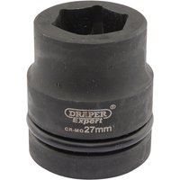 Draper Expert 1" Drive Hexagon Impact Socket Metric 1" 27mm Draper Expert 1" Drive Hexagon Impact Socket Metric 1" 27mm
