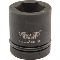 Draper Expert 1" Drive Hexagon Impact Socket Metric 1" 34mm Draper Expert 1" Drive Hexagon Impact Socket Metric 1" 34mm