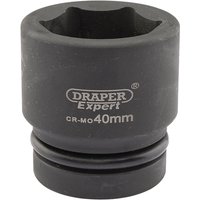 Draper Expert 1" Drive Hexagon Impact Socket Metric 1" 40mm Draper Expert 1" Drive Hexagon Impact Socket Metric 1" 40mm