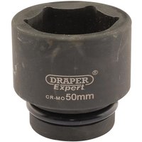 Draper Expert 1" Drive Hexagon Impact Socket Metric 1" 50mm Draper Expert 1" Drive Hexagon Impact Socket Metric 1" 50mm