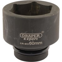 Draper Expert 1" Drive Hexagon Impact Socket Metric 1" 60mm Draper Expert 1" Drive Hexagon Impact Socket Metric 1" 60mm