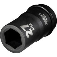 Draper Expert 1" Drive Deep Hexagon Impact Socket Metric 1" 27mm Draper Expert 1" Drive Deep Hexagon Impact Socket Metric 1" 27mm