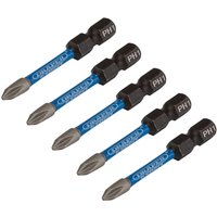 Draper Expert 05498 PH1 Type Impact S/Driver Bits No1x50mm 1/4" He...