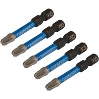 Draper Expert Impact Pozi Screwdriver Bits PZ3 50mm Pack of 5 Draper Expert Impact Pozi Screwdriver Bits PZ3 50mm Pack of 5