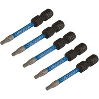 Draper Expert Impact Torx Screwdriver Bits T10 50mm Pack of 5 Draper Expert Impact Torx Screwdriver Bits T10 50mm Pack of 5
