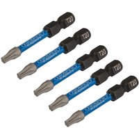 Draper Expert Impact Torx Screwdriver Bits T20 50mm Pack of 5 Draper Expert Impact Torx Screwdriver Bits T20 50mm Pack of 5