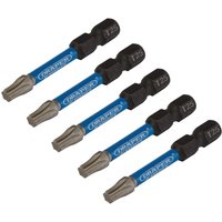 Draper Expert Impact Torx Screwdriver Bits T25 50mm Pack of 5 Draper Expert Impact Torx Screwdriver Bits T25 50mm Pack of 5