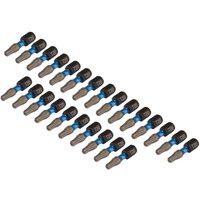Draper T20X25MM IMPACT S/D BIT 25PK 05692 TX-STAR® Impact Screwdriver Bits, 1/4" Hex