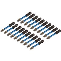 Draper Expert Impact Pozi Screwdriver Bits PZ2 50mm Pack of 20 Draper Expert Impact Pozi Screwdriver Bits PZ2 50mm Pack of 20