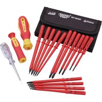 Draper Tools 18-Piece Insulated Voltage Tester and Screwdriver Set – Electrical Testing and Repair Kit
