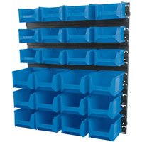 Draper Wall Storage Unit with 24 Bins Small / Medium Draper Wall Storage Unit with 24 Bins Small / Medium
