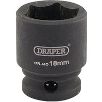 Draper Expert 3/8" Drive Hi-Torq Hexagon Impact Socket Metric 3/8" 18mm Draper Expert 3/8" Drive Hi-Torq Hexagon Impact Socket Metric 3/8" 18mm