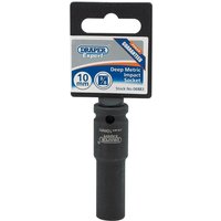 Draper Expert 3/8" Drive Hi Torq Deep Hexagon Impact Socket Metric 3/8" 10mm Draper Expert 3/8" Drive Hi Torq Deep Hexagon Impact Socket Metric 3/8" 10mm