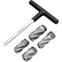 5 Piece 1 4" T Handle ABS Sensor Reamer Set