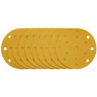 Draper 08478 Gold Sanding Discs-Hk&Loop 150mm 400 Grit15 Dust Extr...