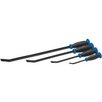 Draper GUARD HANDLE Pry Bar Set (4 Pieces) – Soft Grip, "Pound Thru" Design with Hand Guard