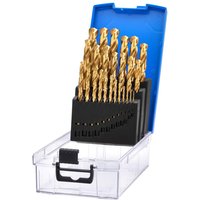 Draper 25 Piece HSS TiN Drill Bit Set Draper 25 Piece HSS TiN Drill Bit Set