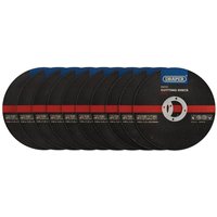 Draper Inox Flat Metal Cutting Discs Pack of 10 115mm 1.2mm 22mm Draper Inox Flat Metal Cutting Discs Pack of 10 115mm 1.2mm 22mm