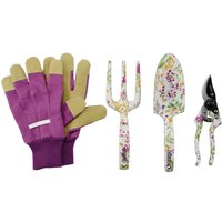 Draper 08993 Aluminium Garden Tool Set with Floral Pattern (4 Piece)