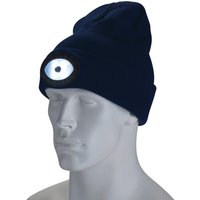 Draper Beanie Hat and USB Rechargeable LED Headlight Navy Blue One Size Draper Beanie Hat and USB Rechargeable LED Headlight Navy Blue One Size