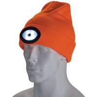 Draper Beanie Hat and USB Rechargeable LED Headlight Orange One Size Draper Beanie Hat and USB Rechargeable LED Headlight Orange One Size