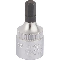 Elora 1/4" Drive Hexagon Socket Bit Metric 1/4" 4mm