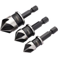 Draper 3 Piece Countersink Bit Set Draper 3 Piece Countersink Bit Set