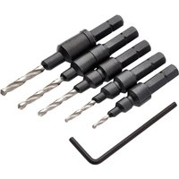 Draper 5 Piece Countersinking Drill Bit Set Draper 5 Piece Countersinking Drill Bit Set