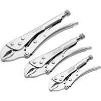 Draper Tools - Draper Curved Jaw Self Grip Pliers Set (3 Piece) (14040)