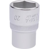 Elora 1/2" Drive Hexagon Socket Metric 1/2" 20mm