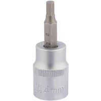 Draper Expert 3/8" Drive Hexagon Socket Bit Metric 3/8" 4mm Draper Expert 3/8" Drive Hexagon Socket Bit Metric 3/8" 4mm